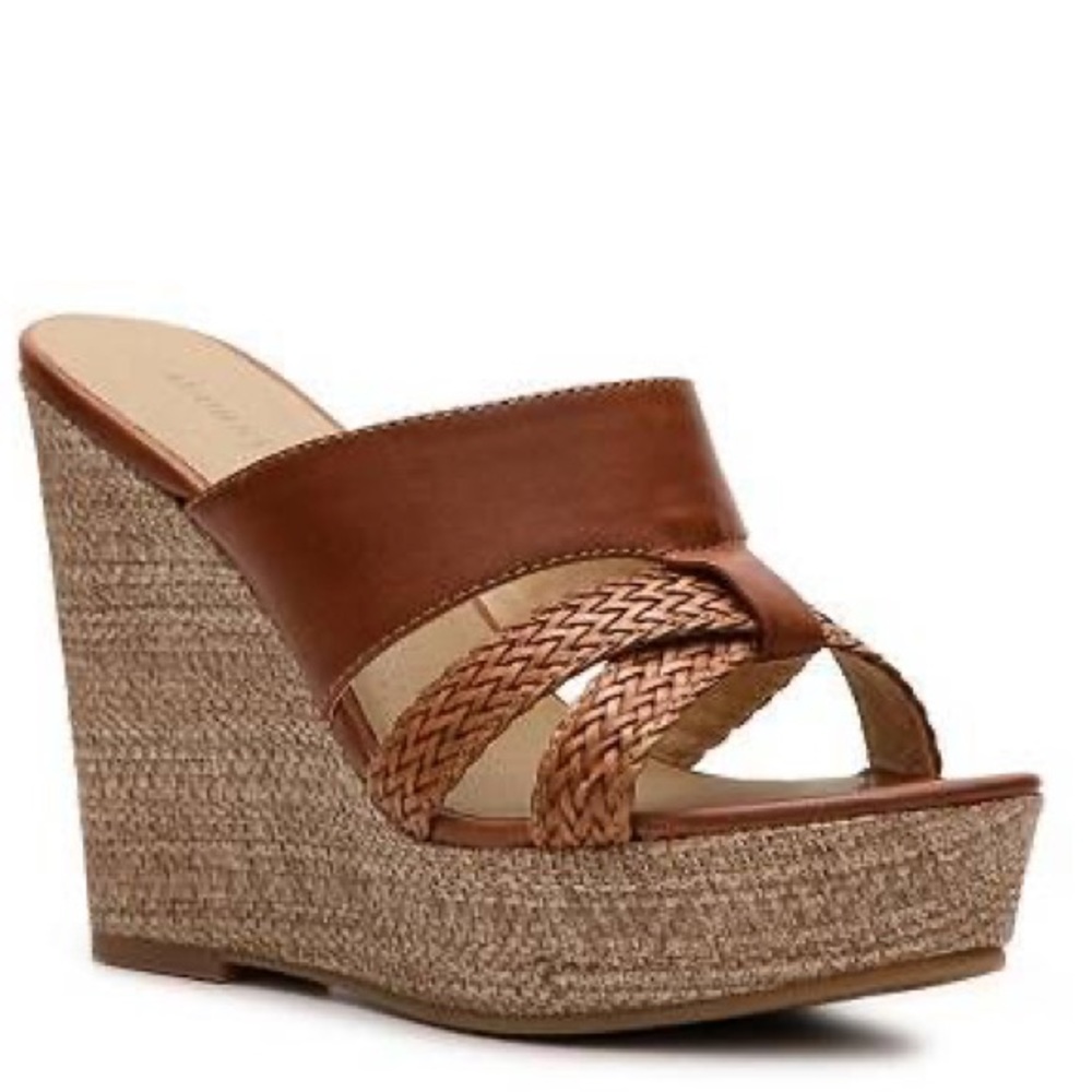 Audrey Brooke Ebony Wedge Sandals